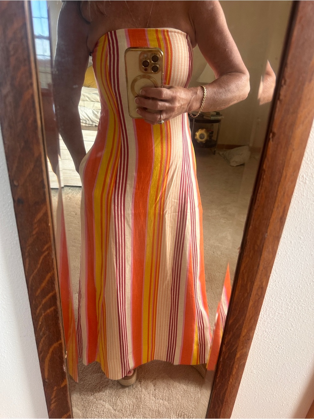 1. STATE XS Striped Strapless Maxi Dress - NWT